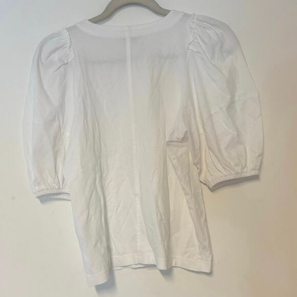 NWT Madewell Puff-Sleeve Tee In White Size XS - Picture 8 of 8